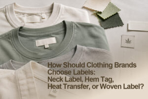 How Should Clothing Brands Choose Labels: Neck Label, Hem Tag, Heat Transfer, or Woven Label?